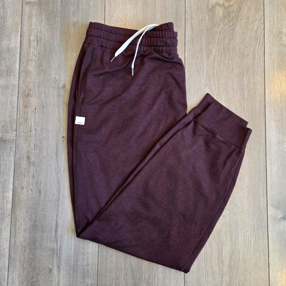 Vuori Performance Joggers Java Heather Women’s XL Athleisure Brown VW303